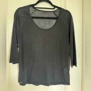 Nike Sheer Quarter Sleeve Top
